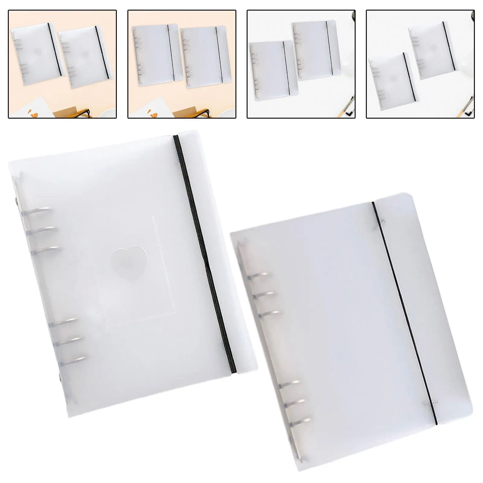 2 Pieces Photo Album Binder Pockets Collecting Sleeves Holder Storage Bag Planner Organizer Cover for Journaling Home Drawing