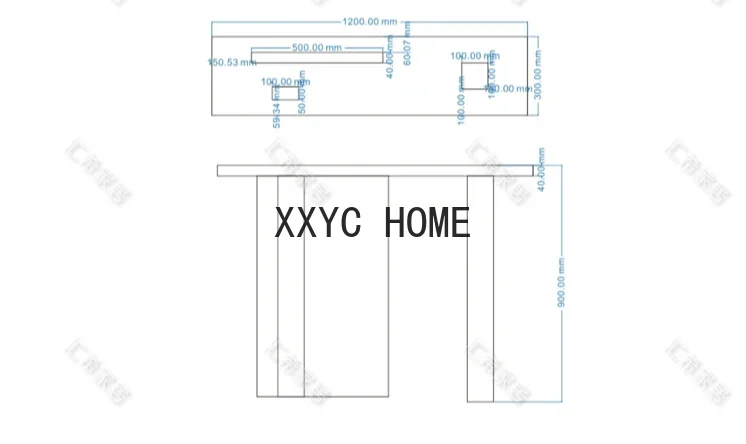 Mesas de console de cor gradiente transparente personalizadas em acrílico Armazenamento de parede de console doméstico simples