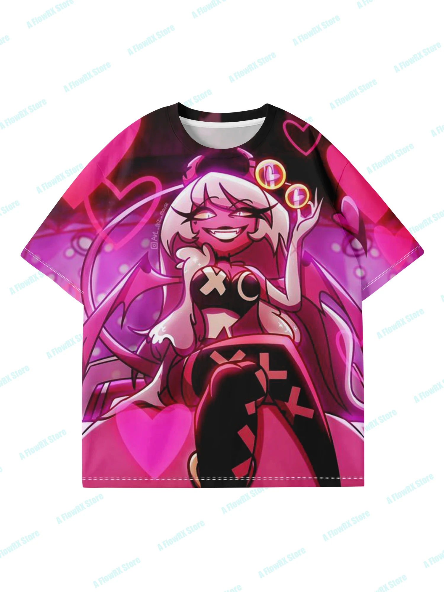 

Helluva Boss 3D Printed T-shirts Ideal for Casual Outdoor Suitable for Men Women, Adults & Kids Summer Breathable Comfortable