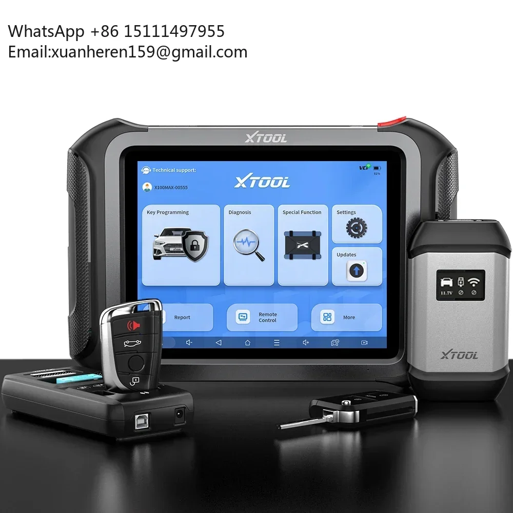X100 MAX IMMO Auto Key Programming Tool with KC501 All Systems Diagnosis Bi-directional ECU Coding Programming Scan Tool
