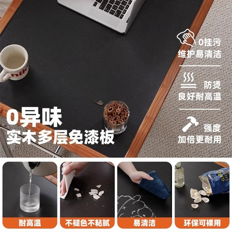 Solid wood folding Irene coffee table, household living room, small apartment medieval tea table