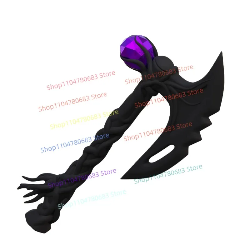 Bloc de construction MOC Ghost Tomahawk, sceptre, armure, accessoires, Mini figurine, modèle d'assemblage, ornements, Anime, jouets de rôle TV, cadeaux