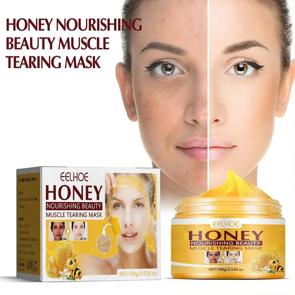 100g Rejuvenating Honey Tear-off , Honey Nourishing Muscle Tearing , Deeply Cleans Moisturizing For All Skin Types R9l8