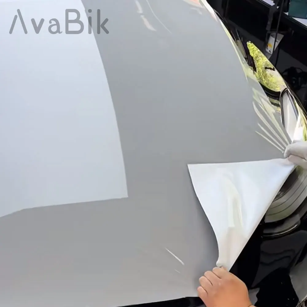 PET Shallow Nado Gray Vinyl Car Wrapping Film Anti-scratch With Air Release Initial Low Tack Glue for Auto Motorcycle Stickers