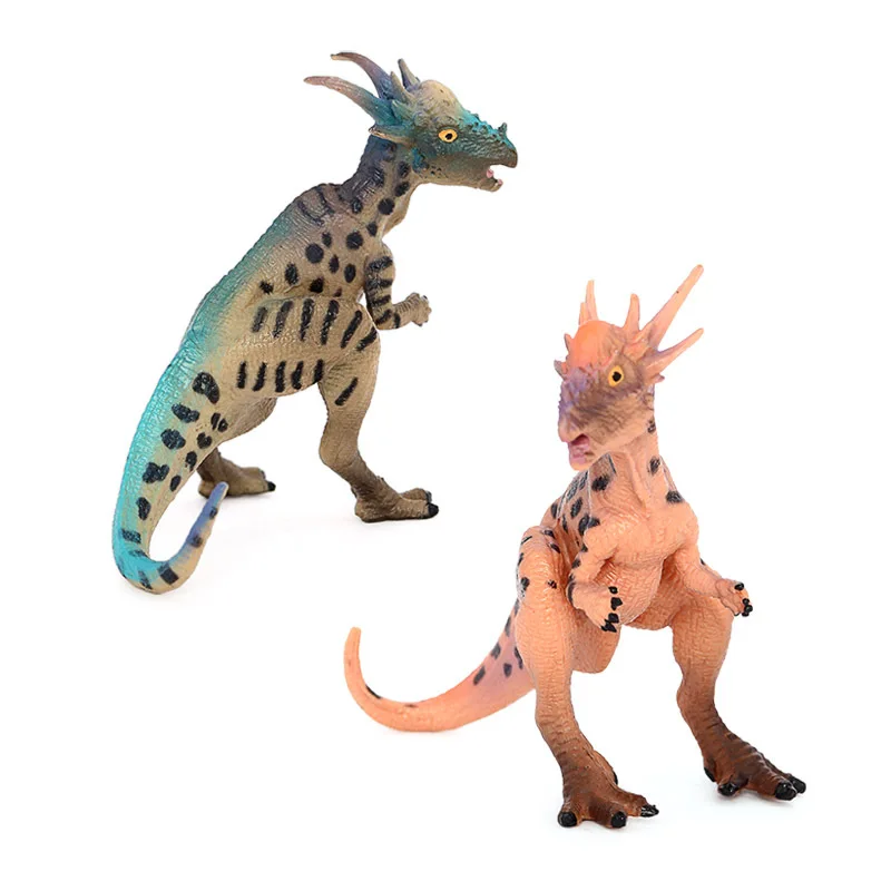 محاكاة الديناصور الجوراسي نماذج للحيوانات Pachycephalosaurus ديناصور لعبة بلاستيكية الصلبة نموذج للأطفال حلية المعرفية #2