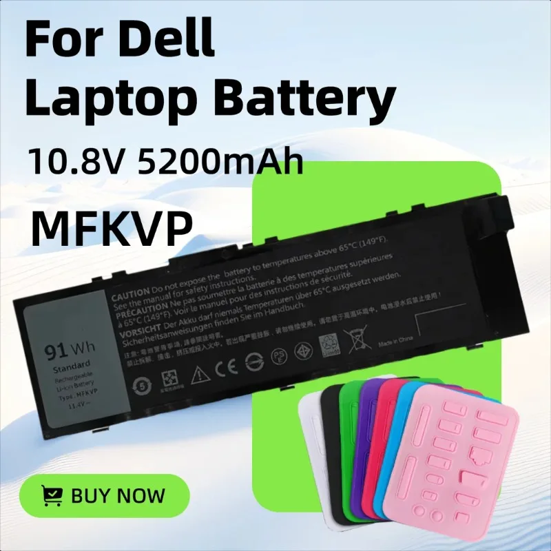

Laptop Battery for Dell MFKVP GR5D3 Precision 7510 7520 M7510 17 7710 7720 M7710 Series M28DH 1G9VM T05W1 0FNY7 TWCPG 451-BBSF
