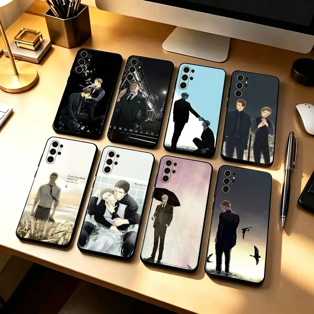 BL Yashiro Pájaros Chirriantes Nunca Vuelan Funda de Teléfono Pintada para Samsung S26,21,22,23,24,25,20,10,9,8,7,Ultra,Plus, Fe, Lite