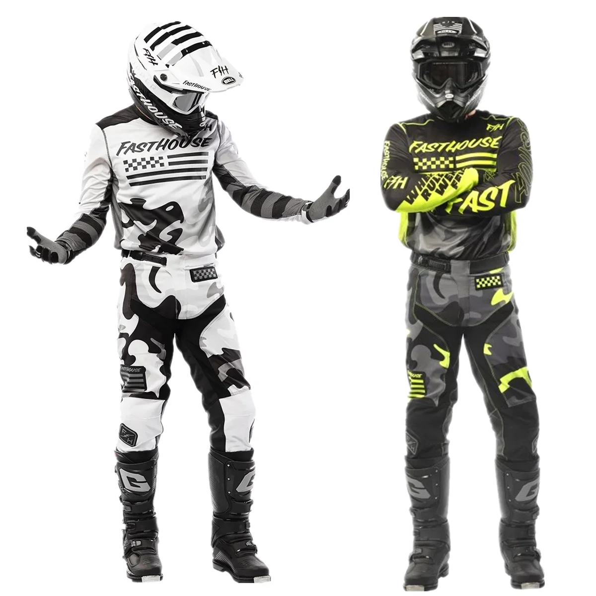 2025 Camo Shift Motocross Combo FH MX Gear Set Dirt Bike Moto Jersey  Set ATV Motorcycle Combo Off Road Jersey And Pant MX Kit