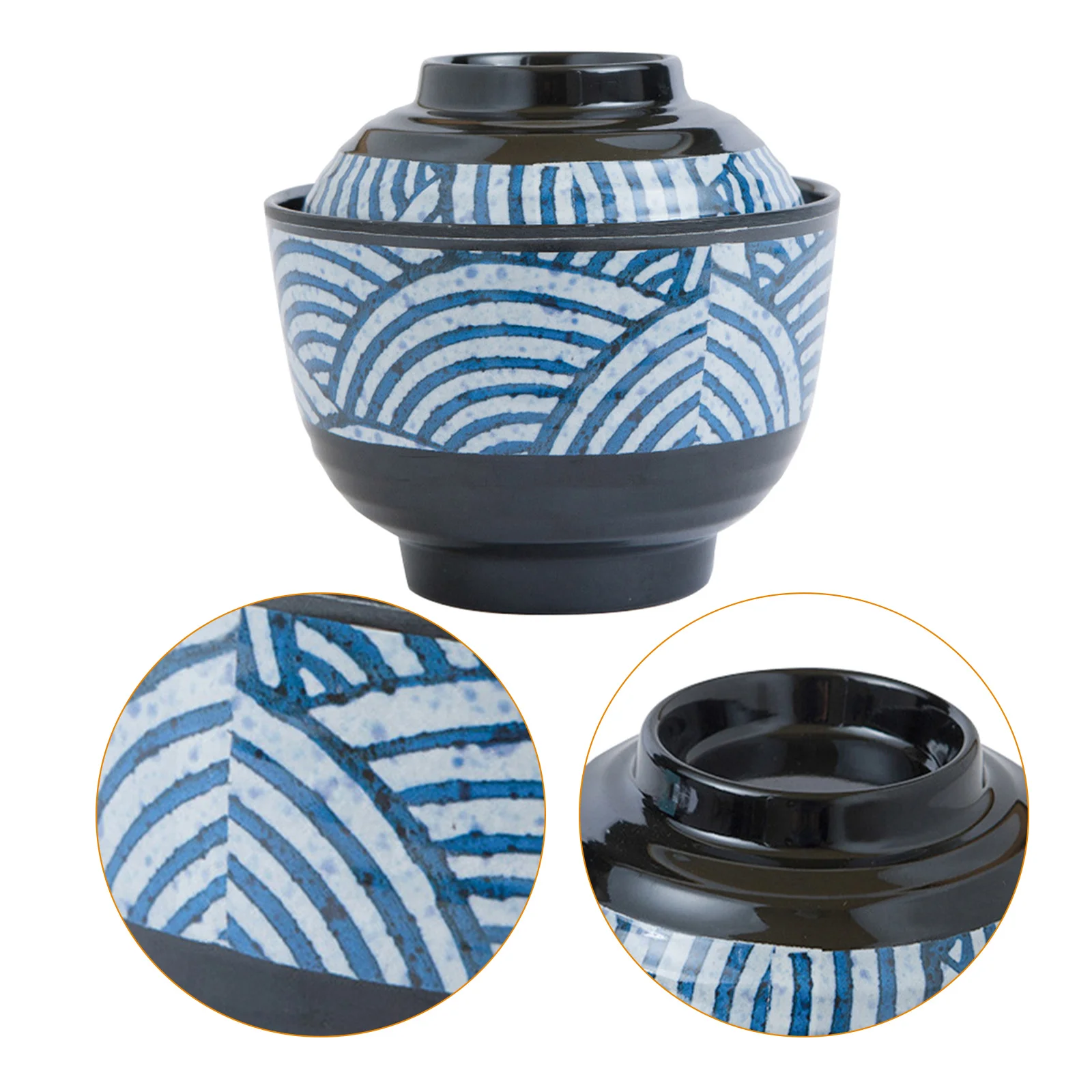 

1Pcs Traditional Japanese Bowls Ramen Miso Small Restaurant Soup Bowl Heat Resistant Fall Proof Long Use Japanese Style Bowl
