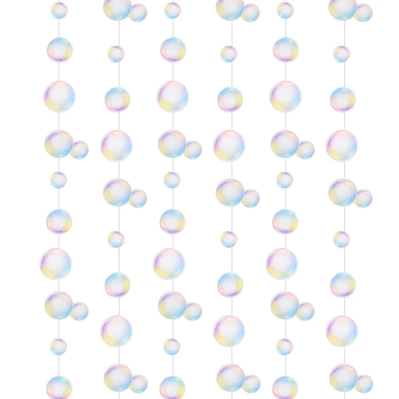 3M Bubble Garlands Kids Mermaid Birthday Party Decoration Wiszący baner pod morzem Ocean Party Supplies Baby Shower Wedding