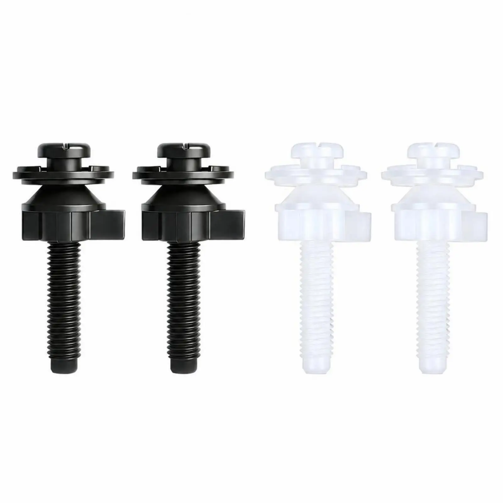 Long Lasting Toilet Seat Hinge Fasteners for Elongated Bidet Cover with Easy Hinged Setup