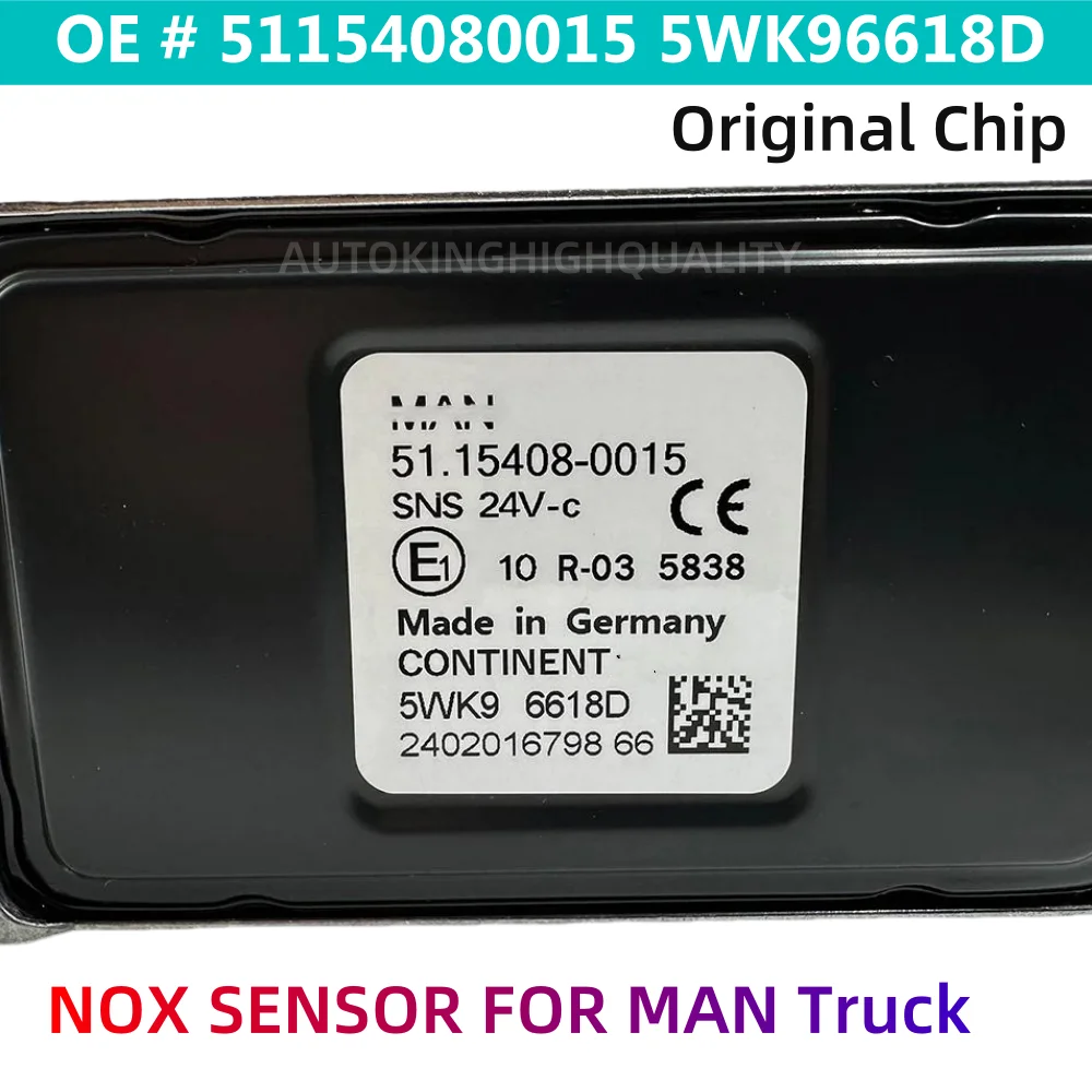 

51154080015 5WK96618D 5WK96618B High Quality Chip For NGK Probe 51154080009 24V NOX Oxygen Sensor For M-an TGM TGS TGX Truck