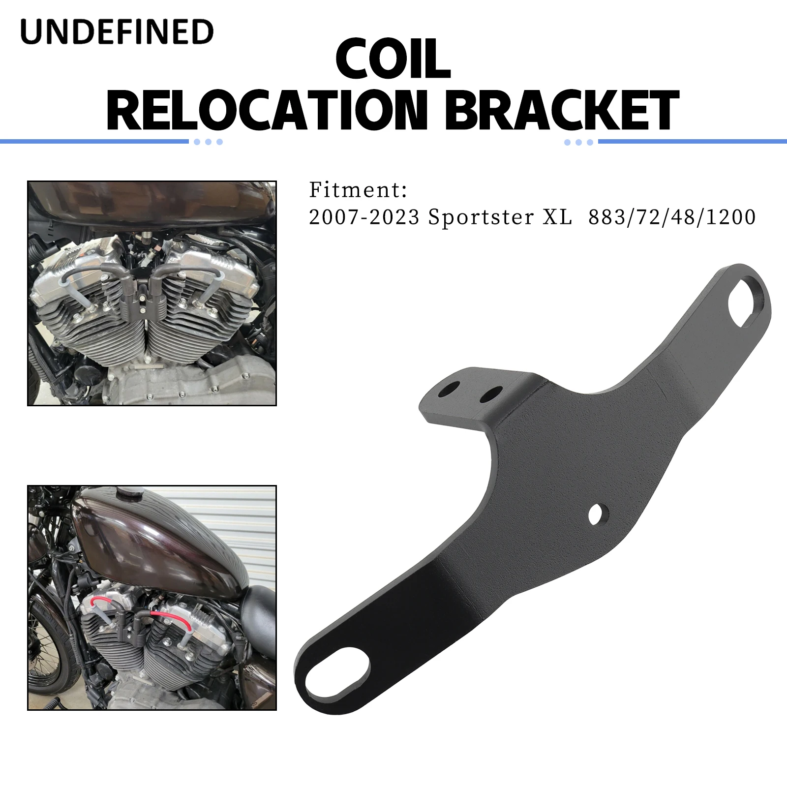 Coil Ignition Key Relocation Bracket Mount Kit For Harley Sportster XL883 XL1200 48 72 2007-2023 Motorcycle Accessories