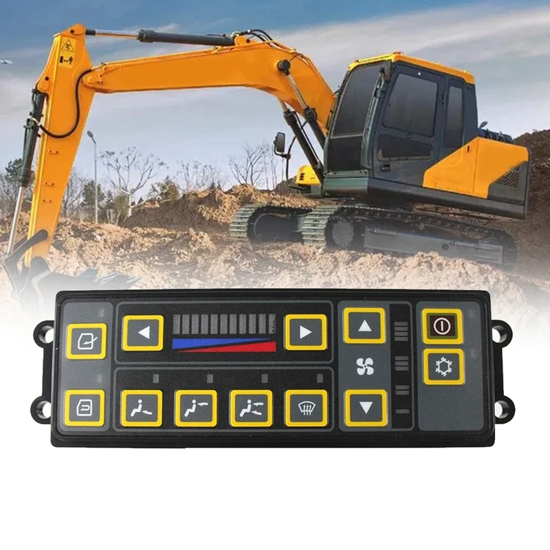 Excavator Air Conditioning Control Switch Sticker Panel Trim Sticker For Hyundai R110-7/R225-7/215-7/R250-7/200-7 11N6-90031