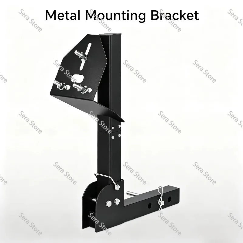 2 Inch Folding Spare Tire Mount Bracket, Universal Spare Tire Carrier for SUV RV Off-Road Vehicle Rear Spare Wheel Fixing