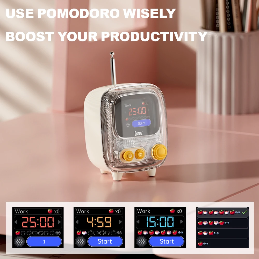 Divoom T-tiivoom-2  Wireless Bluetooth Speake rpixel alarm clock DIY Display Board Cute Gift Room white noise home cute speaker