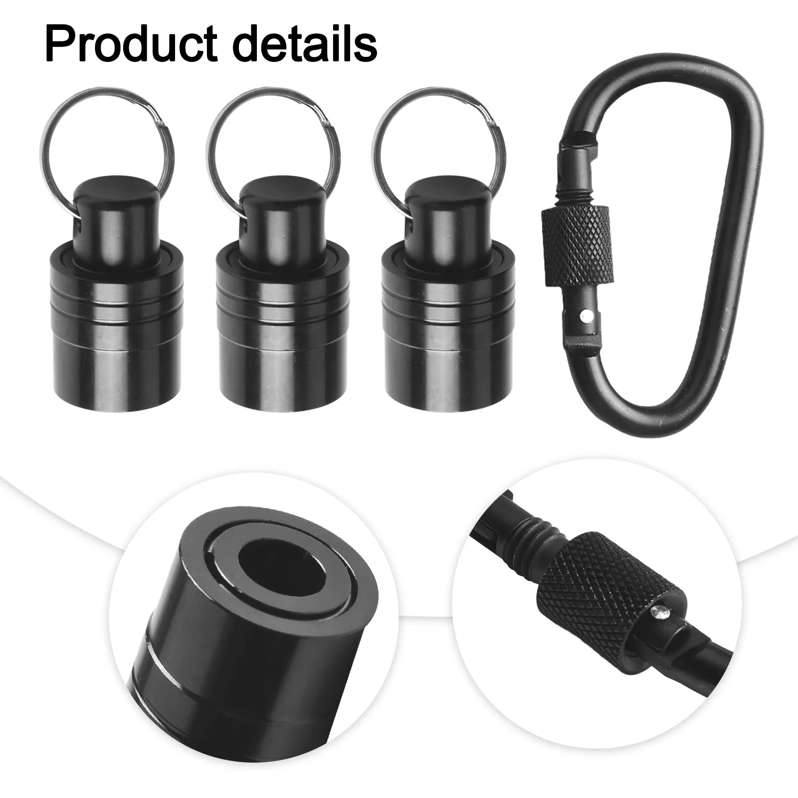 3pcs Screwdriver Bits Holder With Carabiner Flat Buckle SDS Shank Screwdriver Bits Holder Extension Bar Drill Storage Keychain