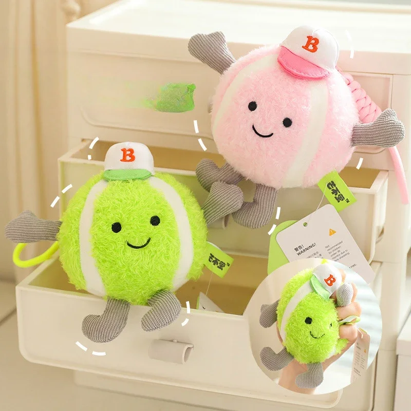 Nieuwe unzip rebound tennis hanger pluche pop pop sleutelhanger pluche knuffel kinderplezier cadeau familieornament