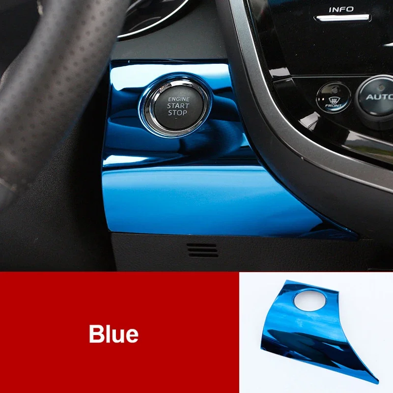 Car Accessories Engine Start Button Cover Trim Frame For Toyota Camry 2018 2019 2020 2021 Xv70 Auto Parts Car Stickers Adornment