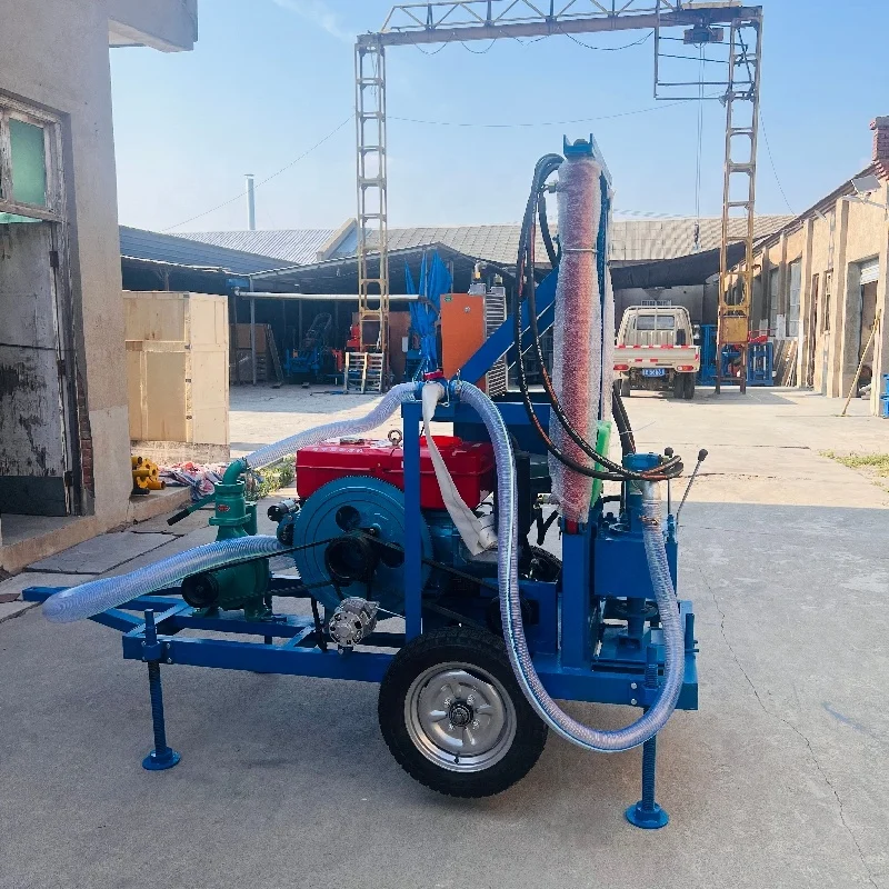 Best Selling 100m 150m 200m Water Well Drilling Rig Portable Rock Drilling Rig