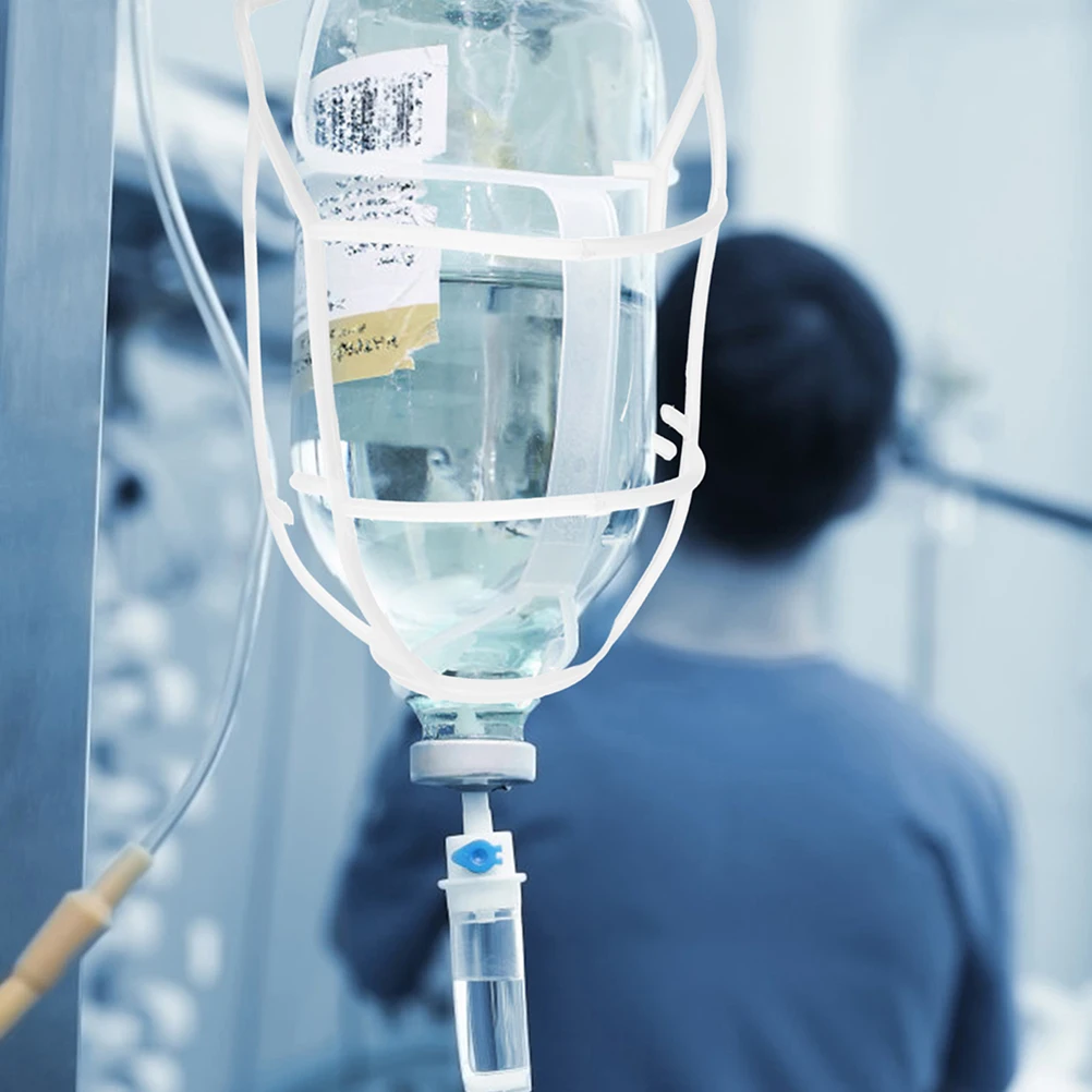 

10pcs Infusion Bottle Holders Lightweight Plastic Hanging Net For Saline Bottles Reusable Hospital Home Healthcare Teaching