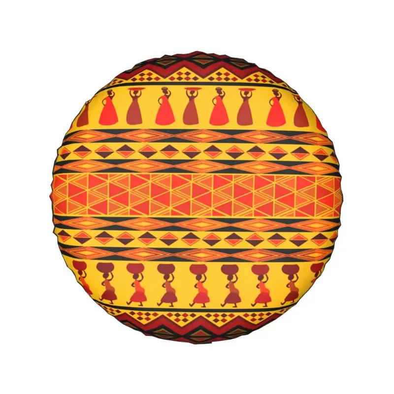 Traditional African Ethnic Design Spare Tire Cover for Prado Pajero Jeep 4WD 4x4 RV Car Wheel Protector 14