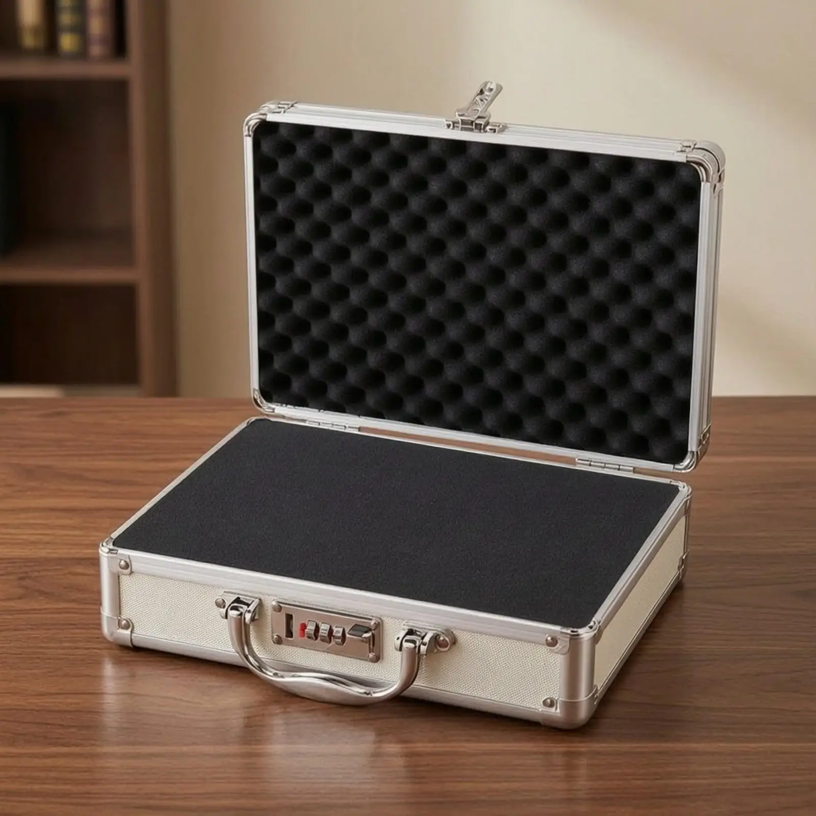 Durable Aluminum Alloy Tool Case with Built in Locks for Camping Travel Workshop Organization