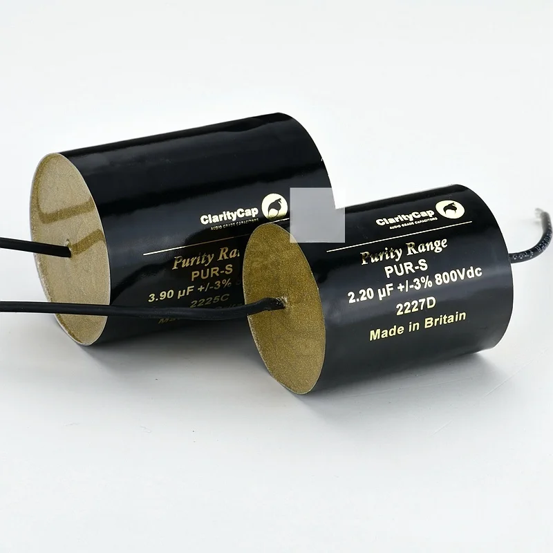 

Free shipping 1pcs Britain Claritycap PUR-S Non-polar Frequency Division Audio Coupling MKP Capacitor 800V 0.1UF~10UF