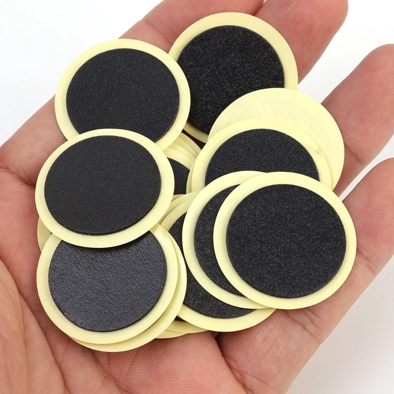 50pcs Bicycle Glue-free Tire Patches Round Square Rubber Quick Repairing Tyre Patch Tool Portable Tire Puncture Repair Patch image 6