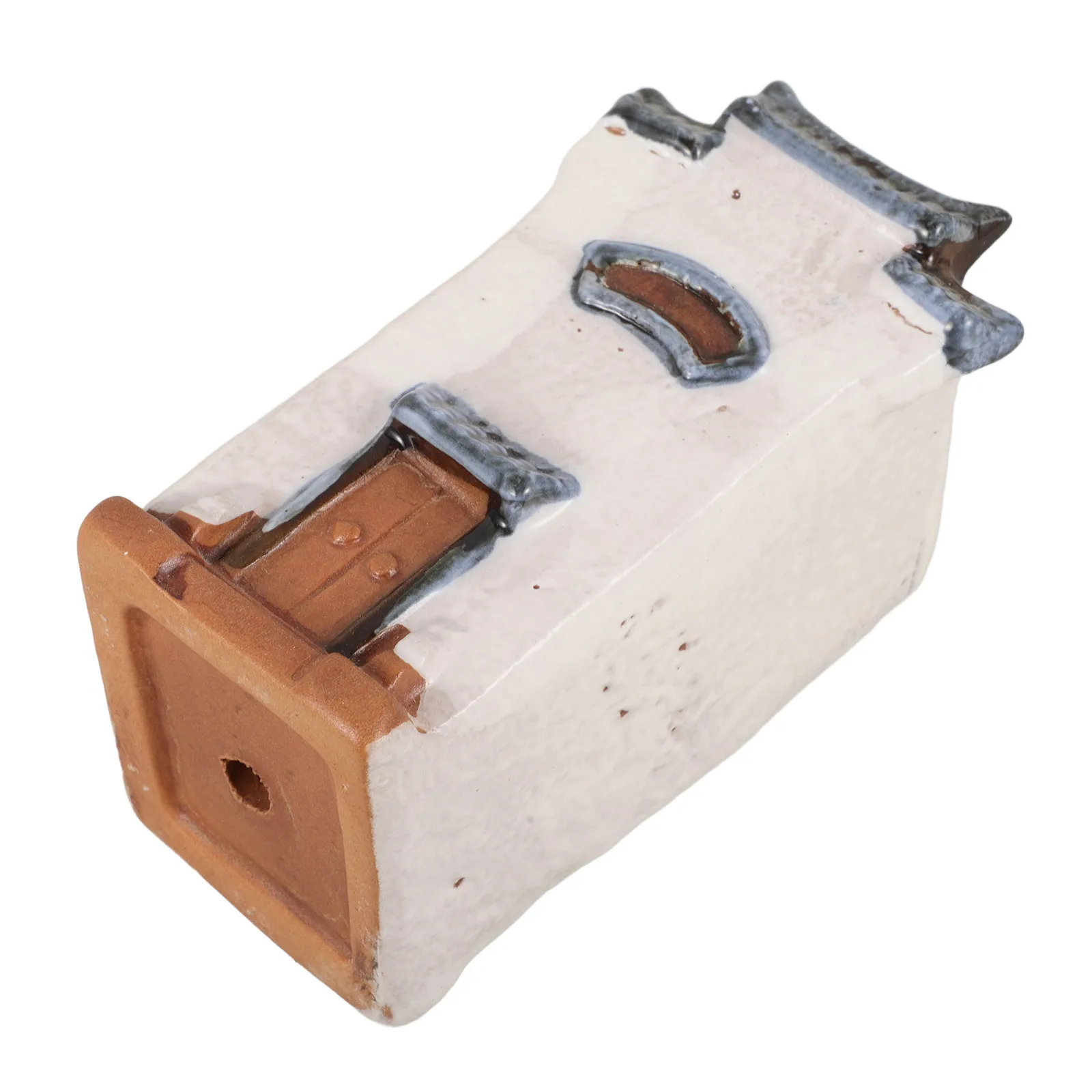 

Ceramic House Shape Vase Modern Decorative Flower Arrangement Vase for Living Room Bedroom Office Desktop Dried Flower Pot