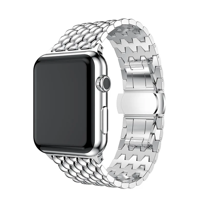 For Apple Watch Band 49mm 44 40 42 38 41 45MM Metal Strap for iwatch Series 8 7 6 SE 5 4 3 Accessories Stainless Steel Bracelet