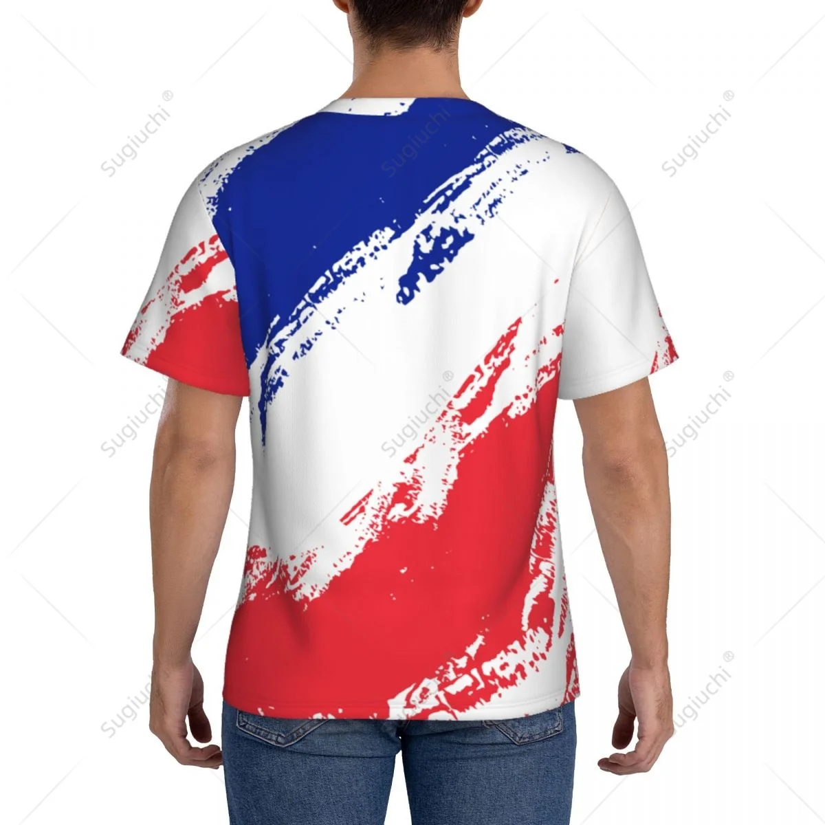 Custom Name Nunber France Flag Color Men Tight Sports T-shirt Women Tees jersey For Soccer Football Fans