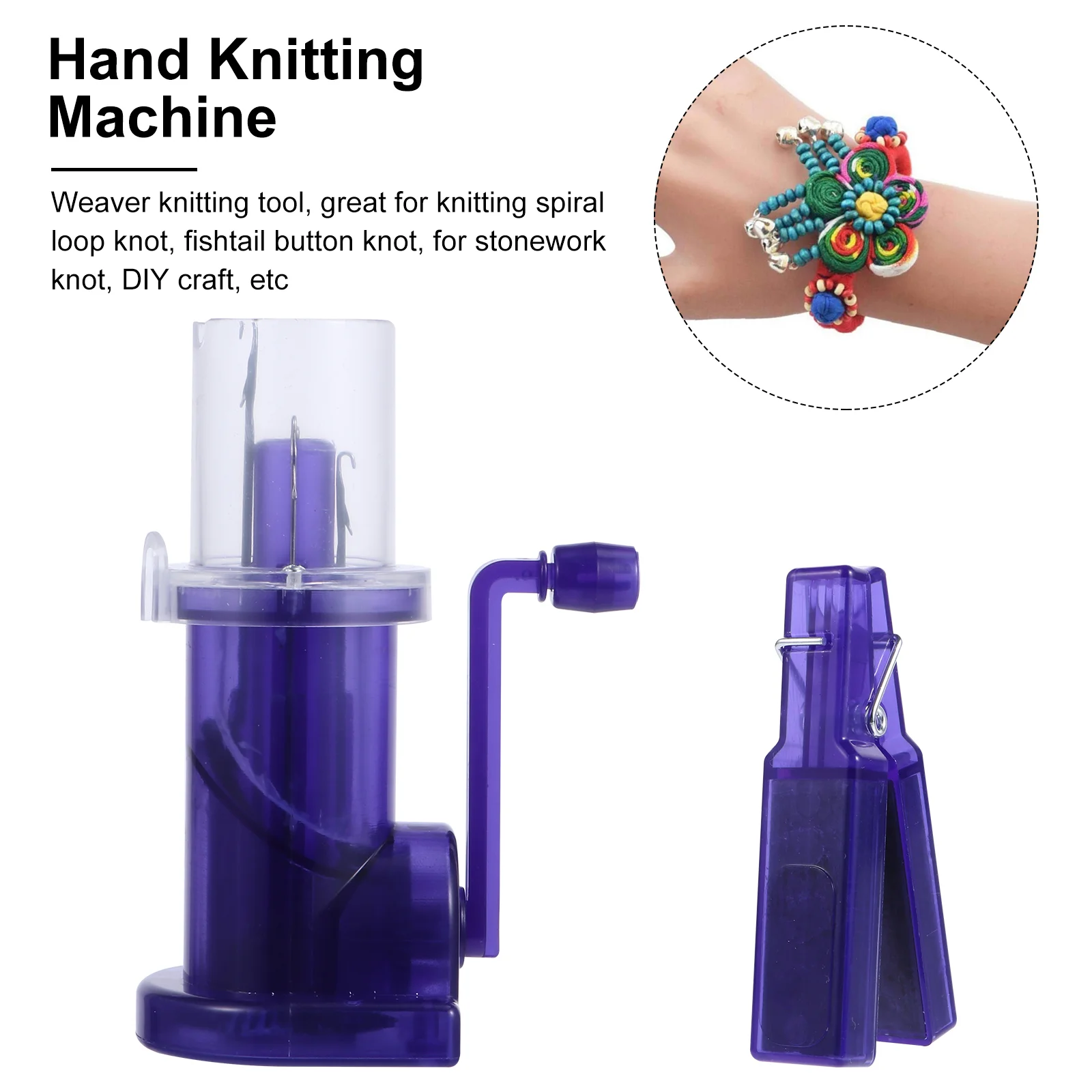 Handwikkelmachine Armband Weefgereedschap DIY Breimolen Naaien Tulp Roterende Huishoudelijke Winder Plastic Roterend