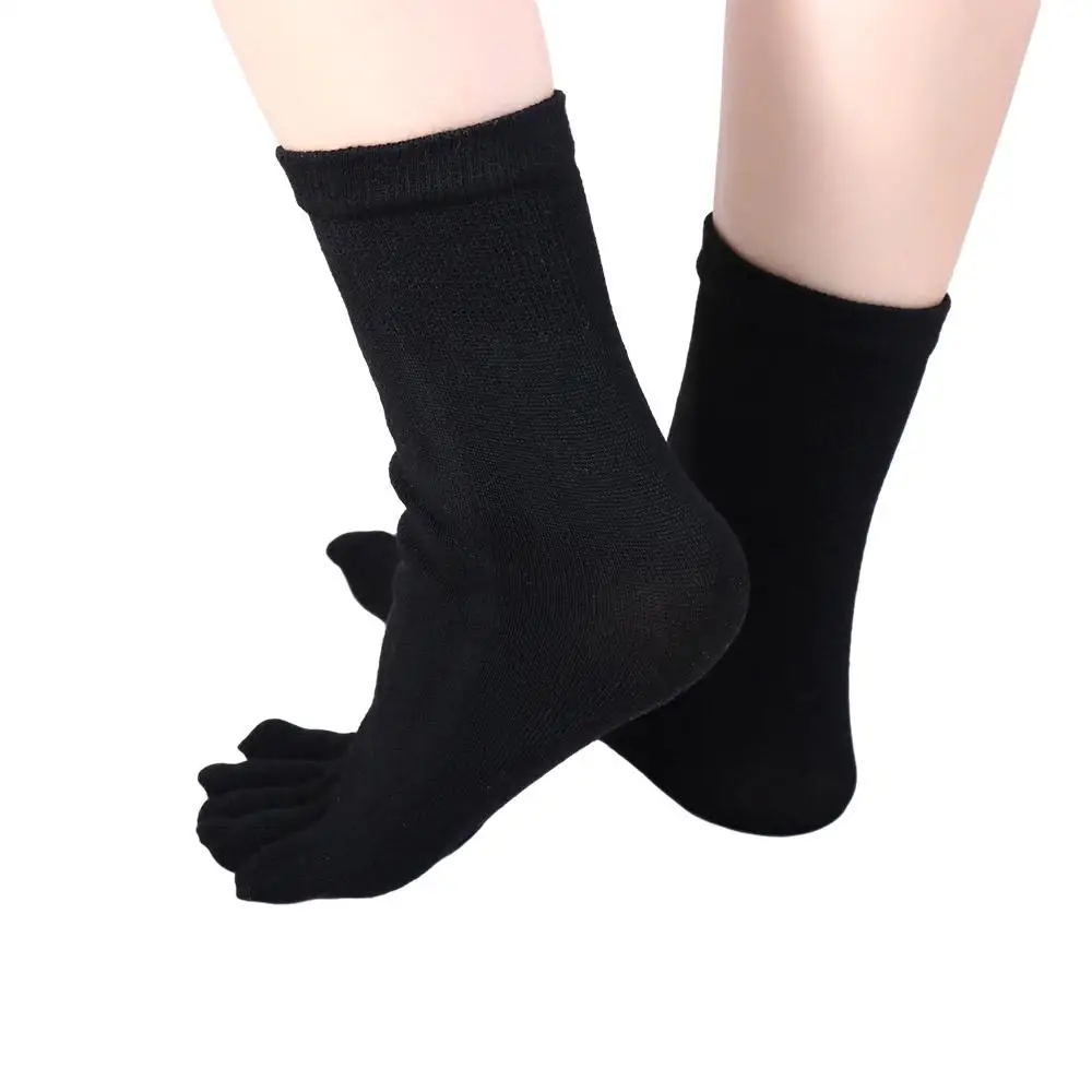 Ankle Crew Socks Cotton Breathable Protect Ankle Sweat Absorption Ankle Socks Men'S Split Toe Sock Five Fingers Socks Toe Socks