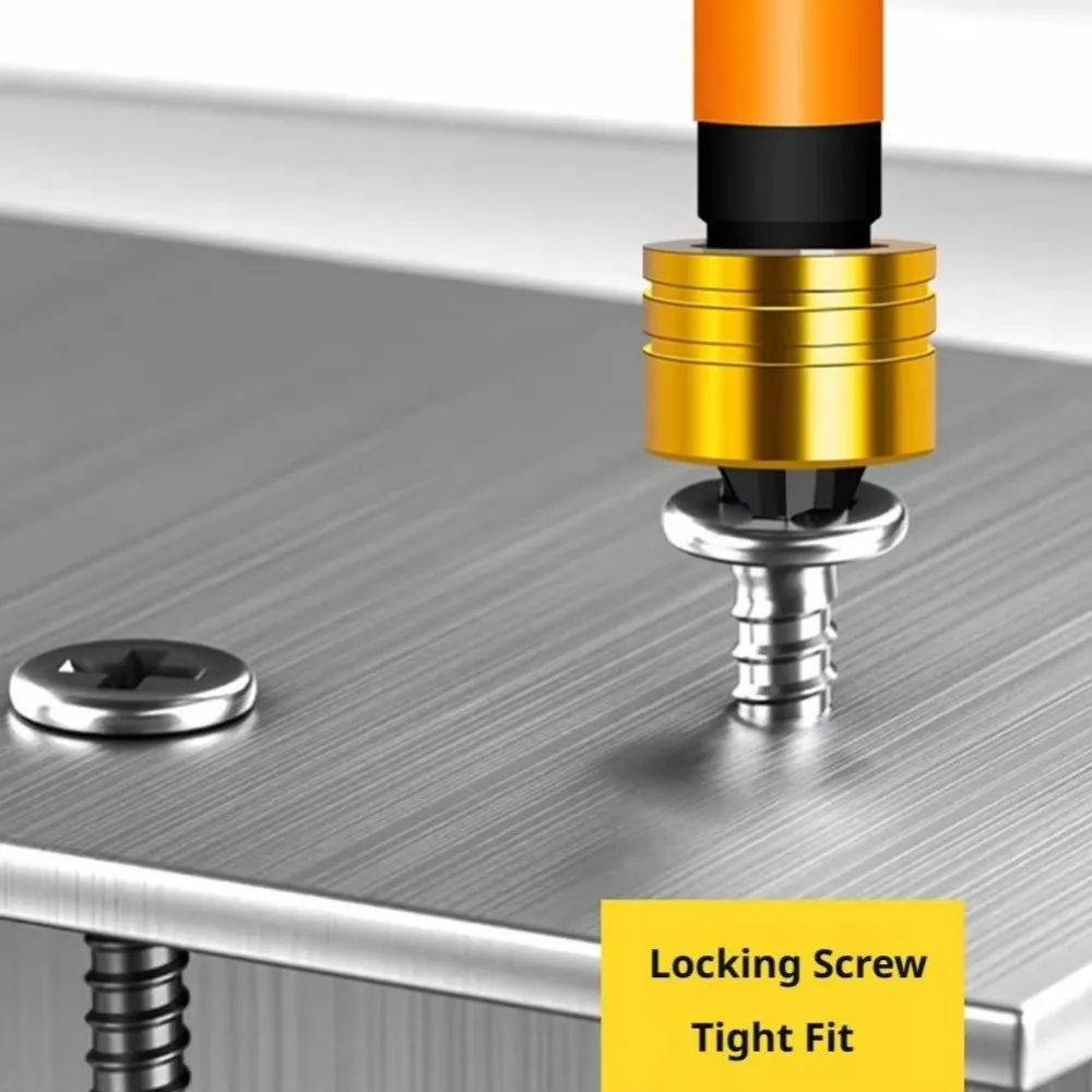 6/10Pcs Hex Shank Magnetic Screwdriver Bits 50mm Length S2 Alloy Steel Phillips Screw Bit Magnetic Positioning Depth Stop Collar