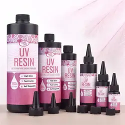 UV Resin Glue Ultraviolet Curing Glue Clear Transparent Quick Drying Epoxy Resin Glue Solar Cure DIY Jewelry Making Tools