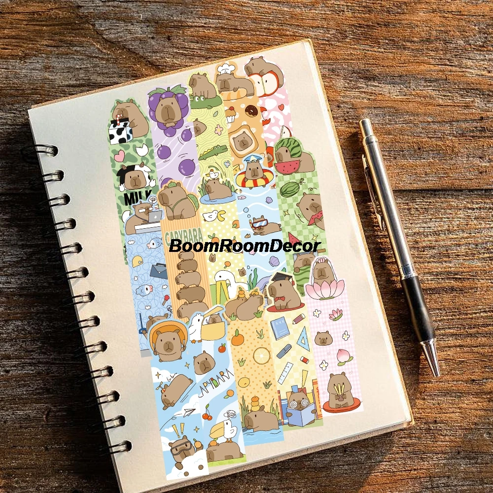 30PCS Vintage Landscape Bookmarks Read Books Streetwear Canvas Art Picture Animals Creative And Fun Coffee Wall Bookmark