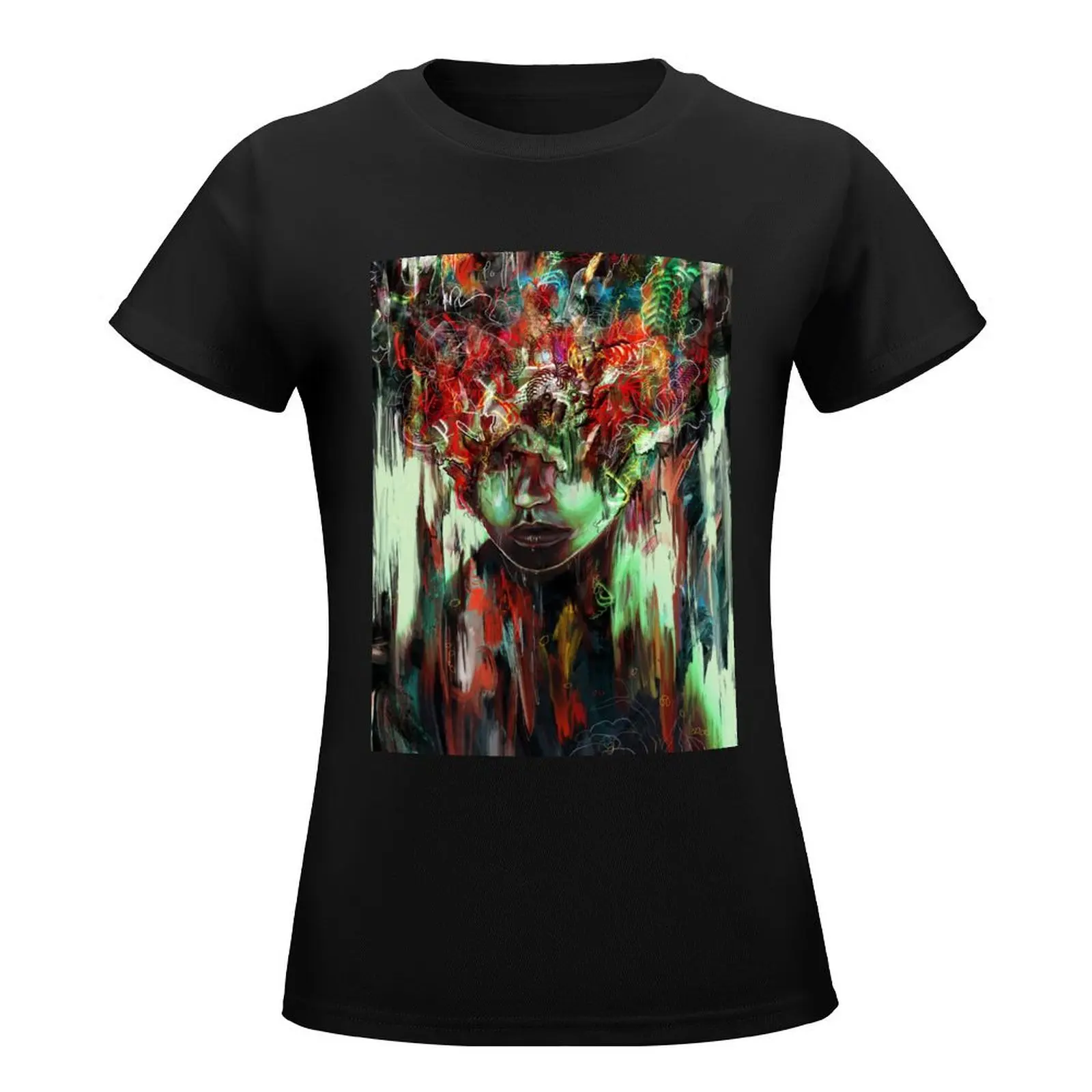 Chaotic Mind T-Shirt summer top tees Aesthetic clothing Womens graphic t shirts