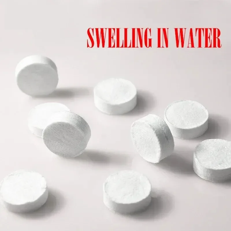 100 قطعة التخييم المتاح منشفة مضغوطة السفر فندق المحمولة غسل الوجه منشفة منشفة ماصة لوازم التخييم التكتيكية #4