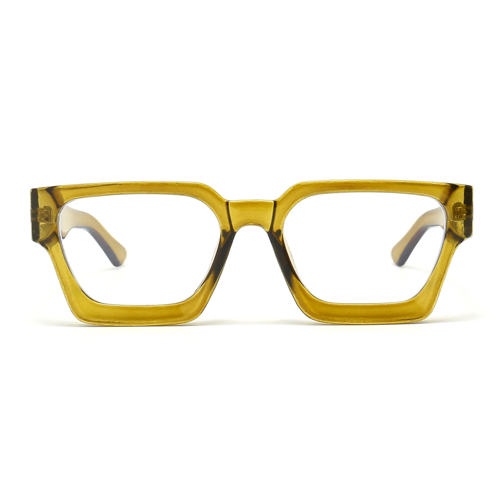 Trendy Square Anti Blue Light Reading Glasses Men Women Classic Designer Clear Presbyopic Eyewear Prescription Optical Glasses