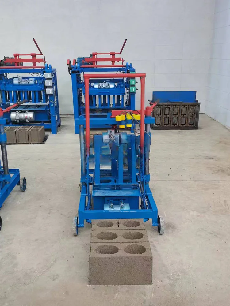 Semi-automatic no-burn  Concrete block  Small square hole cement brick making machine