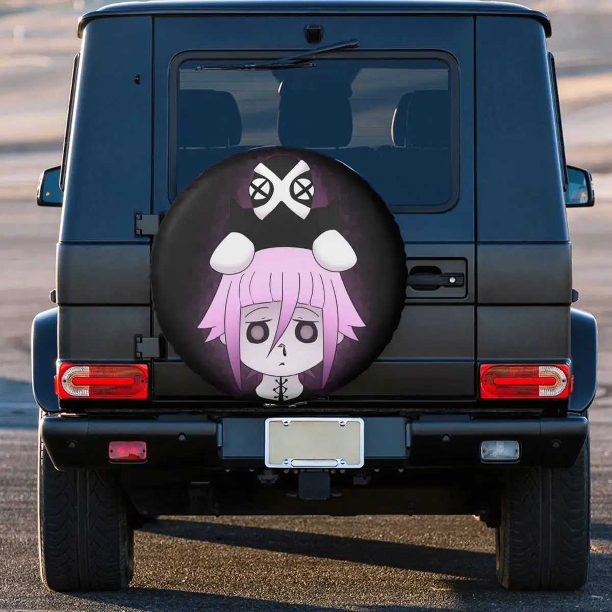 Custom Crona And Ragnarok Soul Eater Spare Tire Cover for Car Trailer 4x4 Wheel Protector Covers 14