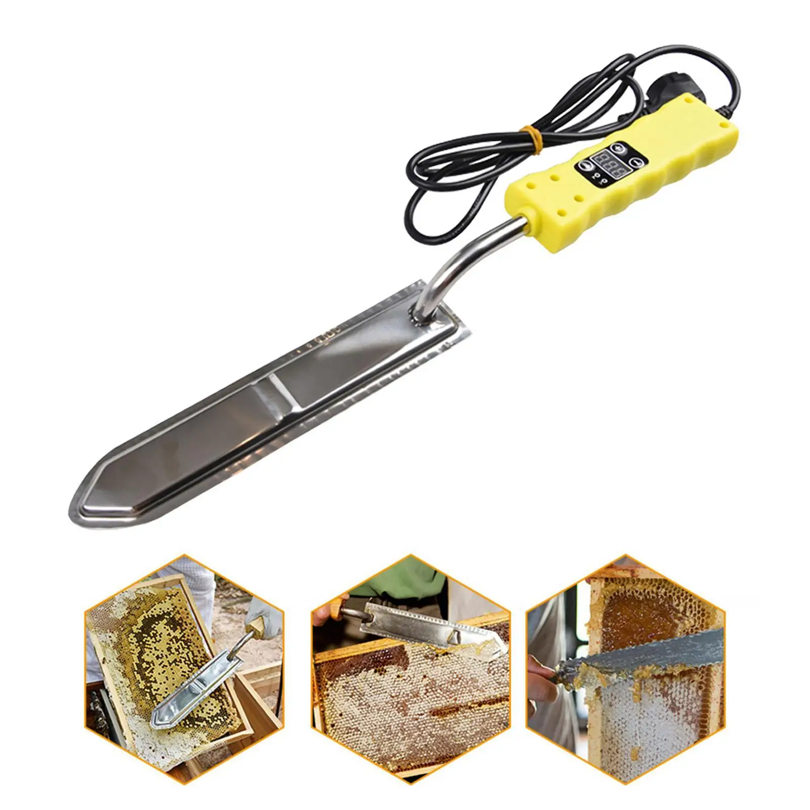

1Pcs Bee Tools Power Cut Honey Knife Honey Cutter Beehive Beekeeping Equipment Heats Up Quickly Cutting Bee Extractor Tools