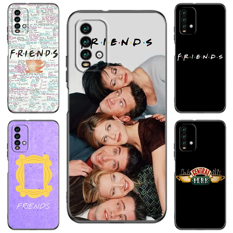 Friends tv show Black Silicone Phone Case For Redmi 10 Prime A1 A2 Plus K30 K40 Gaming K60 Pro 9 9A 9C 9T 10A 10C 12 12C 13C