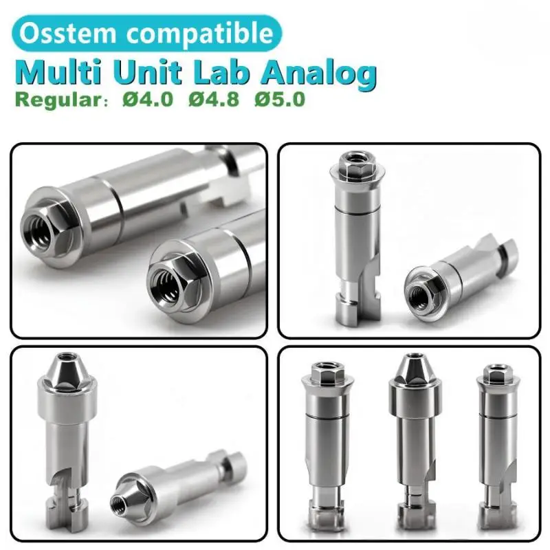 Dental Implant Composite Multi Unit Analog Perfectly Compatible With Osstem System For Lab Clinic Use Multiple Sizes Available
