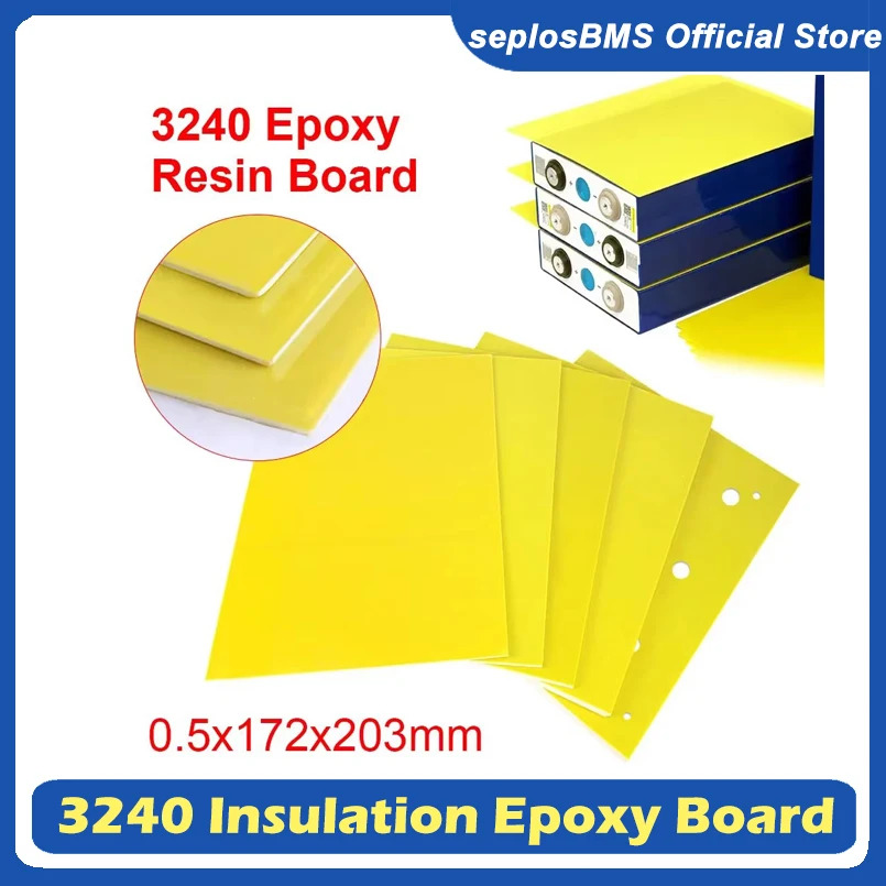 3240 Insulation Epoxy Plate Insulator 203*172*0.5mm for 3.2V 280Ah 320Ah 310Ah 90Ah 12.8V Lifepo4 Battery Pack Diy Use 3240