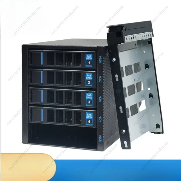 FMT 5-Disk Hot-swappable 3-Drive Hard Disk Cage with Backplane - SATA SAS Chassis Storage Expansion Module
