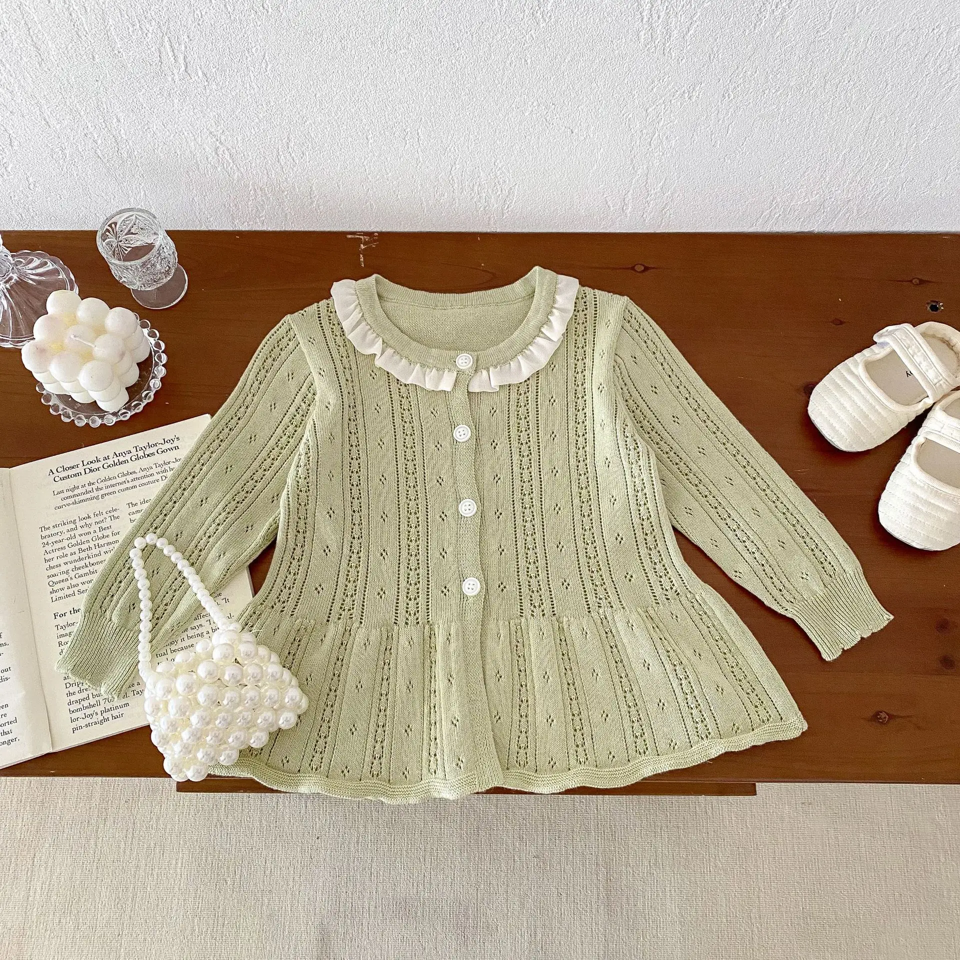 Summer Newborn Infant Baby girls knit Sun protection clothing Air-conditioned clothing coat Kids Fashion Baby Clothing