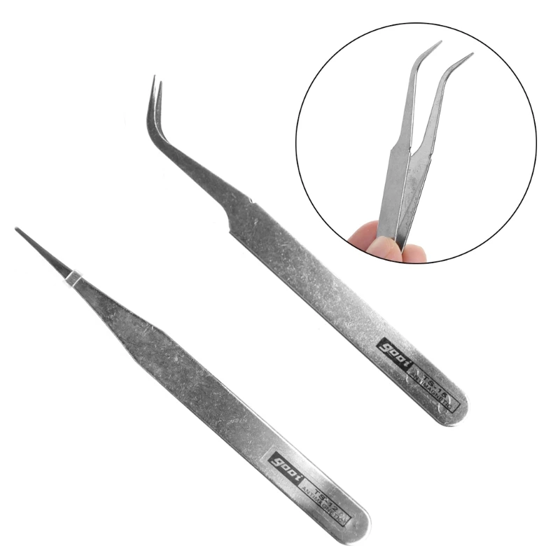 1 Pc Precisie Reparatie Montage Tool Elektronische Rvs Tweezer