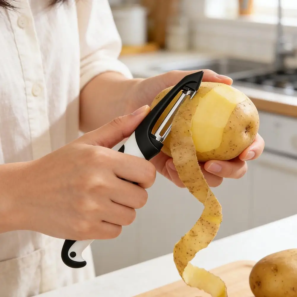 Vegetable Slicer Stainless Steel Peeler Knife Cutter Carrot Potato Fruit Shred Grater Multi-Functional Peeling Kitchen Gadgets view 4